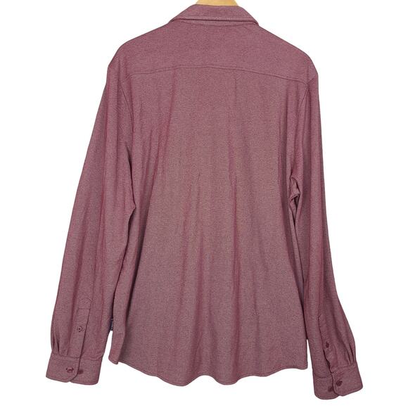 Ben Sherman Mens Button-Up Long Sleeve Shirt XL Red Preppy Casual Quiet Luxury - Picture 4 of 8